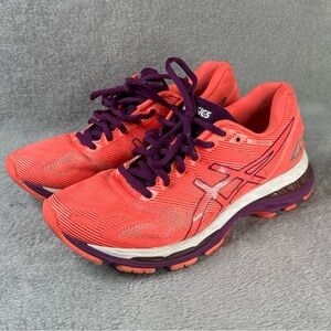 ASICS Women's Athletic Shoes - Coral and Purple Size 7
